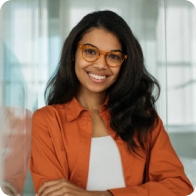 Woman smiling